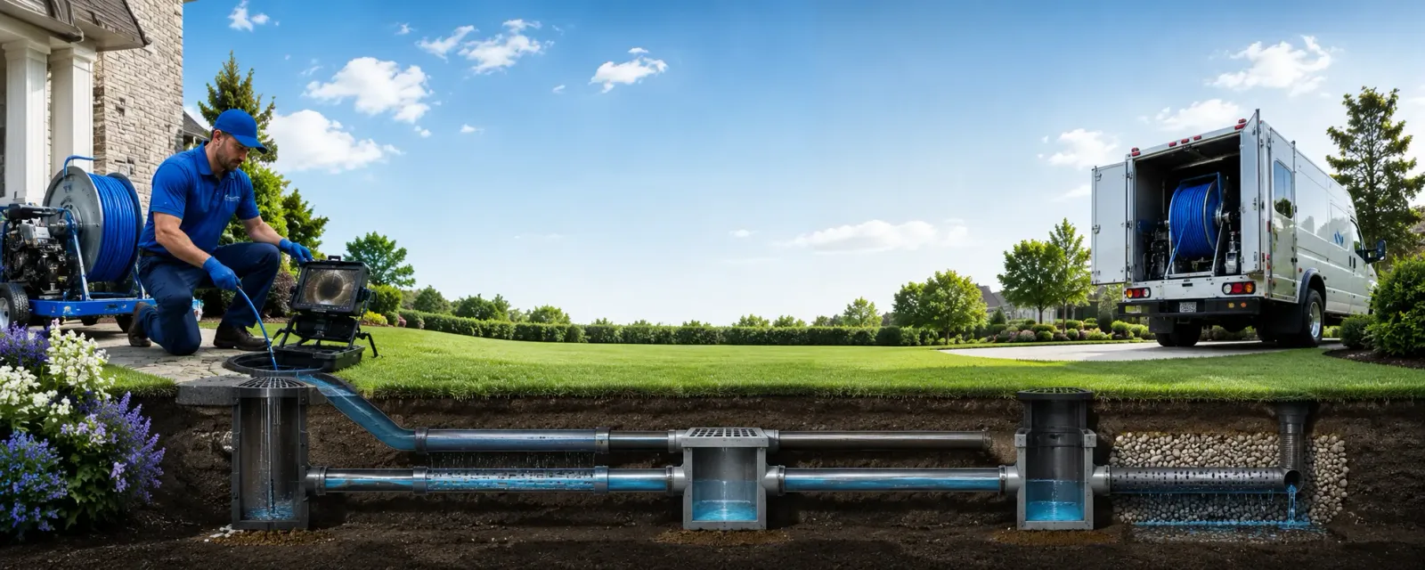 Outdoor drain cleaning information for Imler, PA